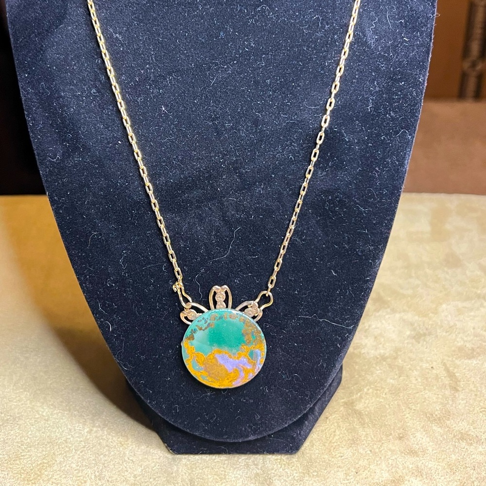 Hand painted necklace